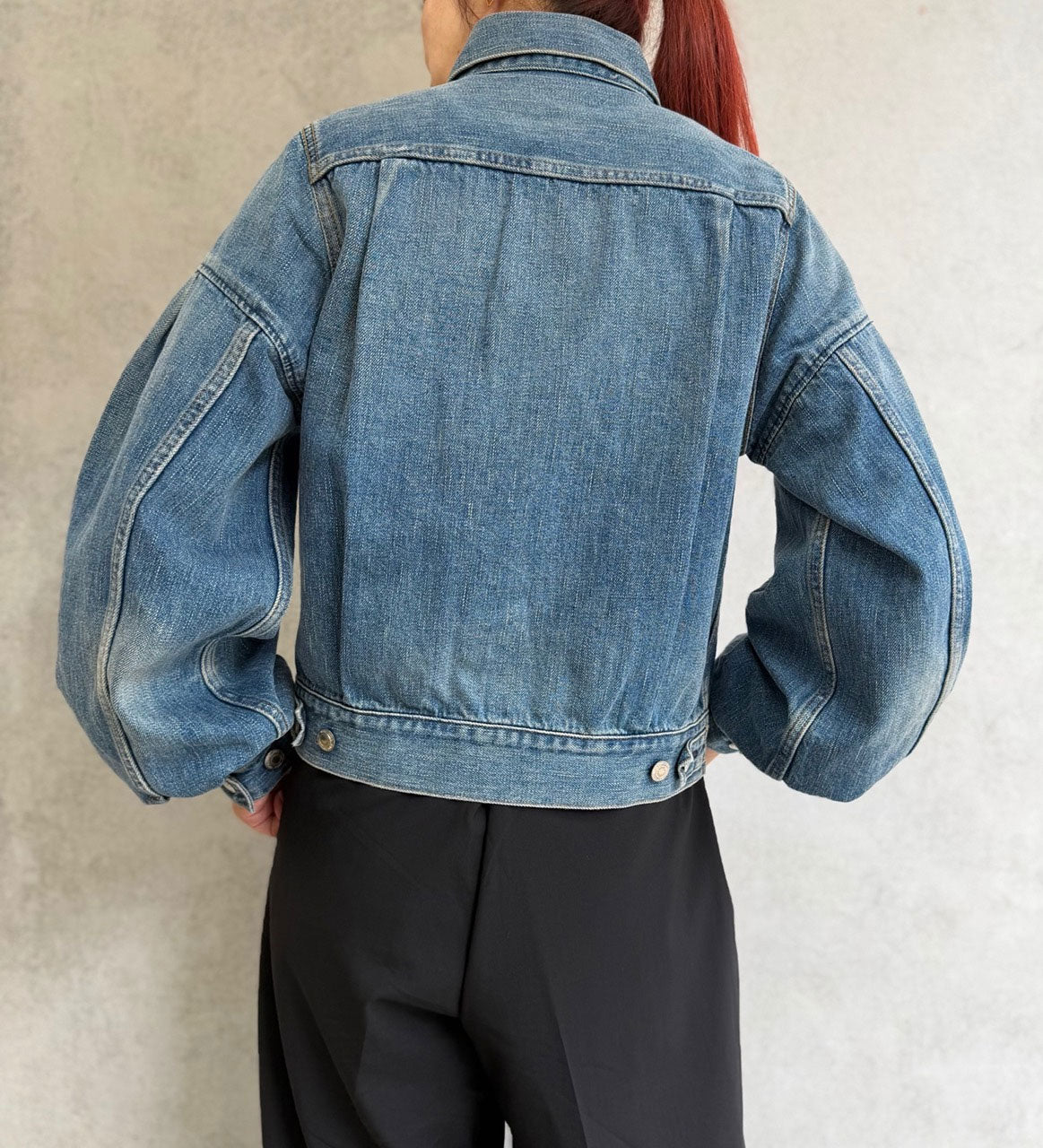 
                  
                    BALLOON SLEEVE DENIM JACKET TYPE2/REGULAR FIT
                  
                