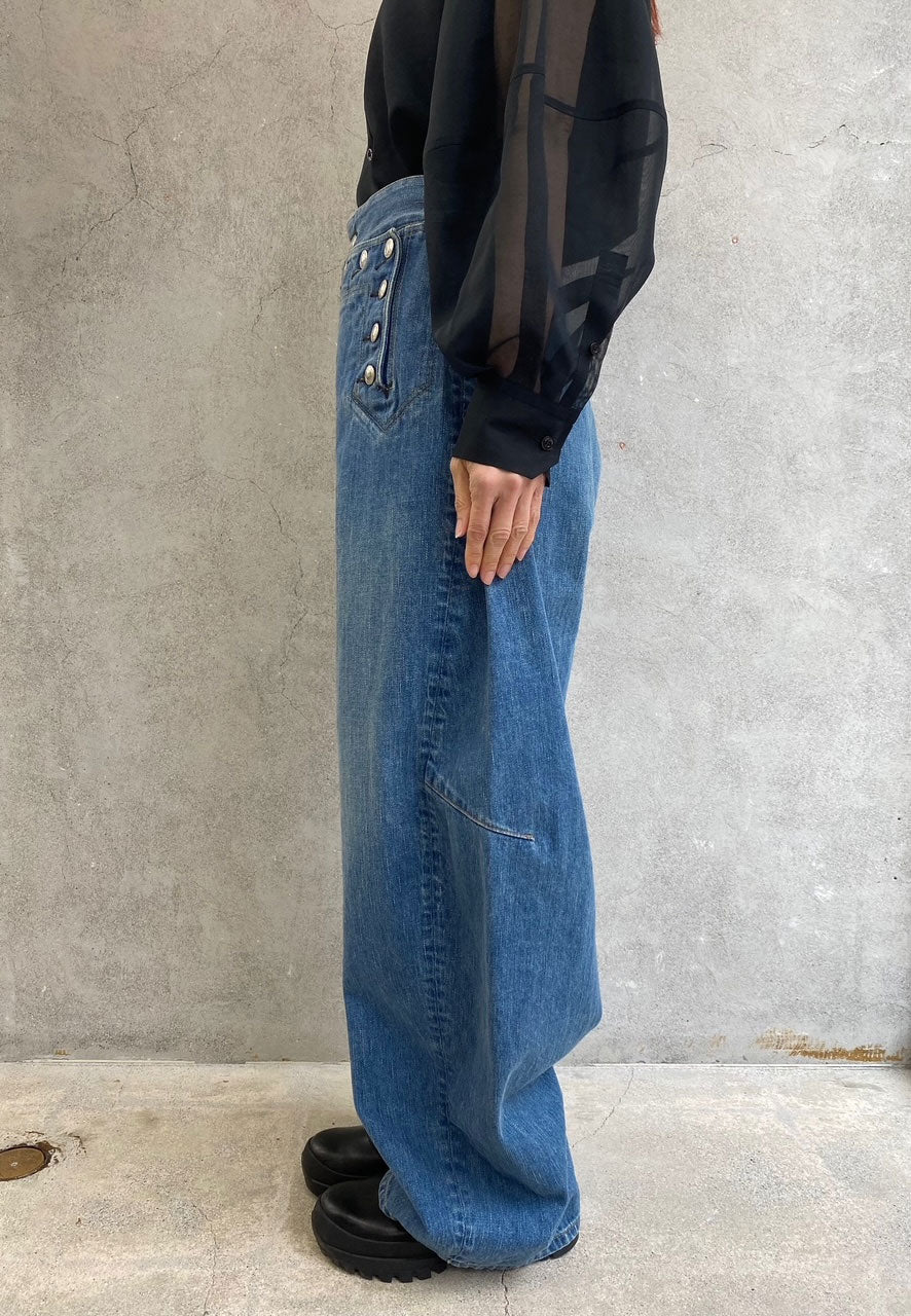 
                  
                    SAILOR BARREL-LEG DENIM JEANS-UW/BLU
                  
                
