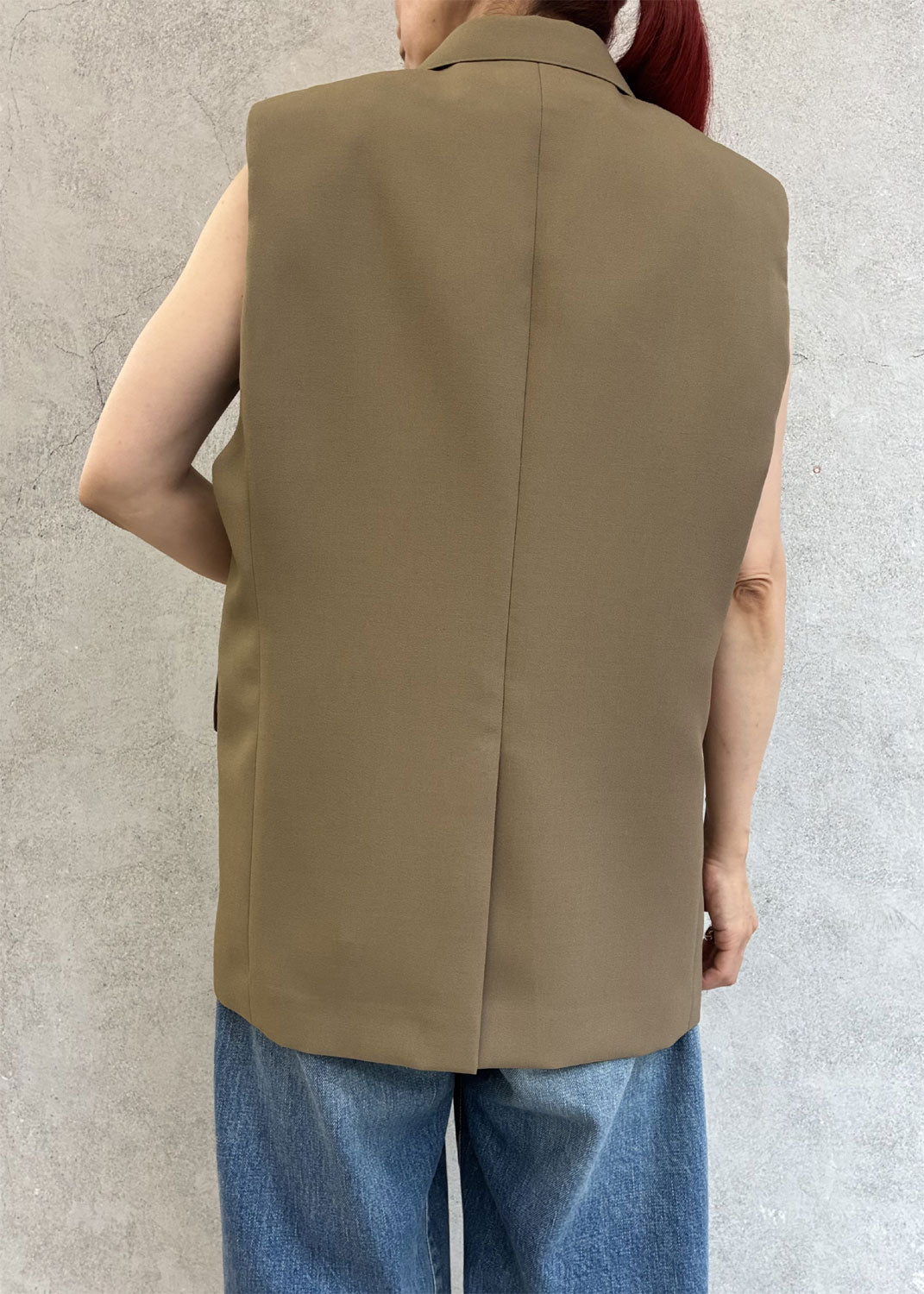 
                  
                    DOESKIN SLEEVELESS BLAZER
                  
                