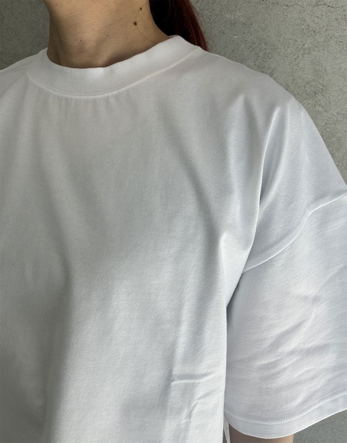 
                  
                    CROPPED SHORT-SLV TEE/BIG FIT(6.5OZ)-
                  
                