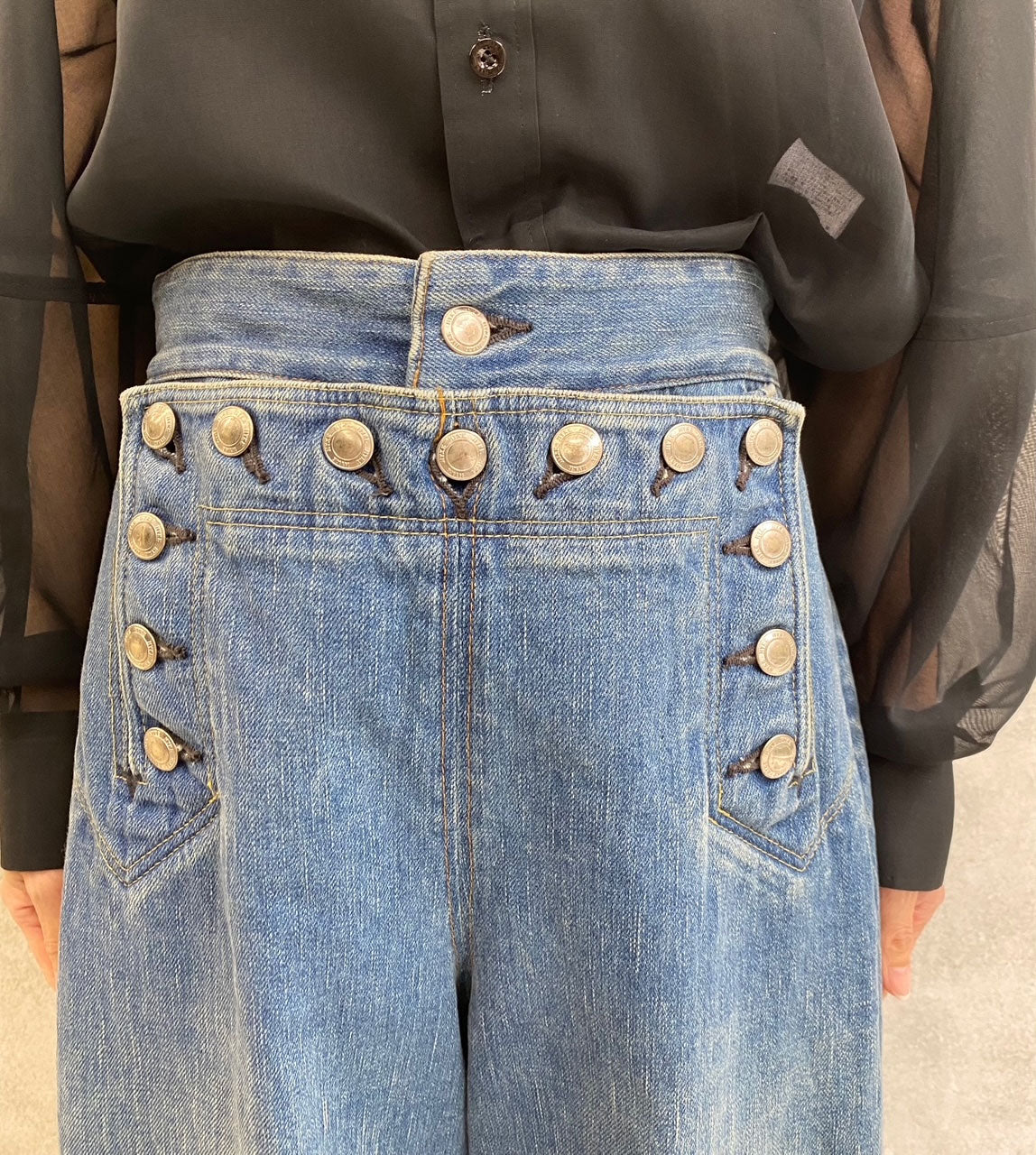 
                  
                    SAILOR BARREL-LEG DENIM JEANS-UW/BLU
                  
                
