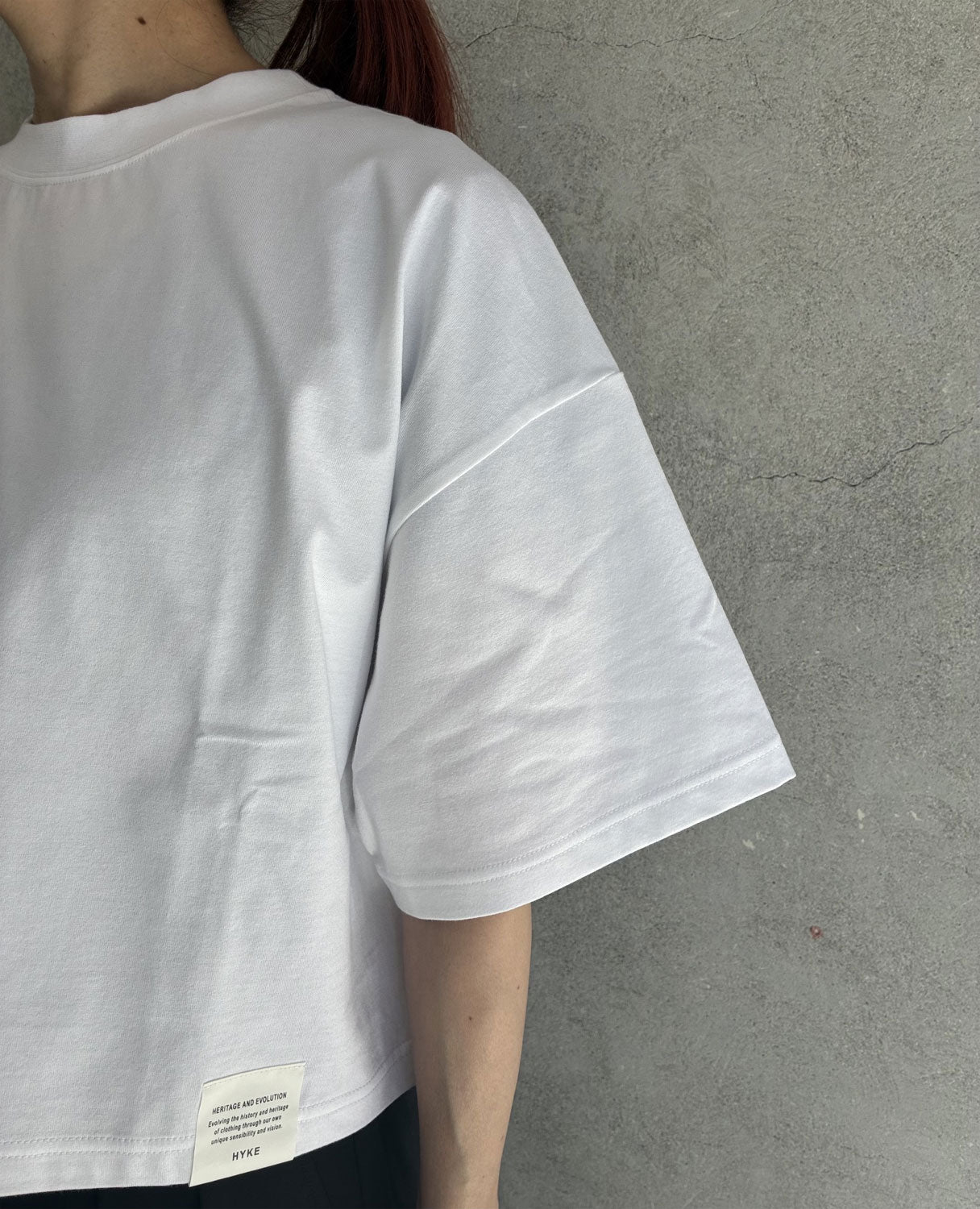 
                  
                    CROPPED SHORT-SLV TEE/BIG FIT(6.5OZ)-
                  
                