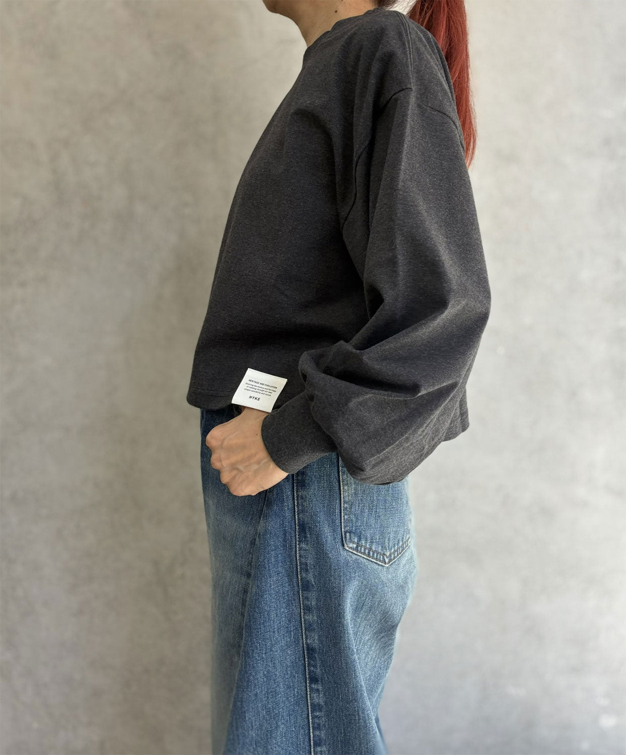 
                  
                    CROPPED LONG-SLV TEE/BIG FIT(6.5OZ)
                  
                