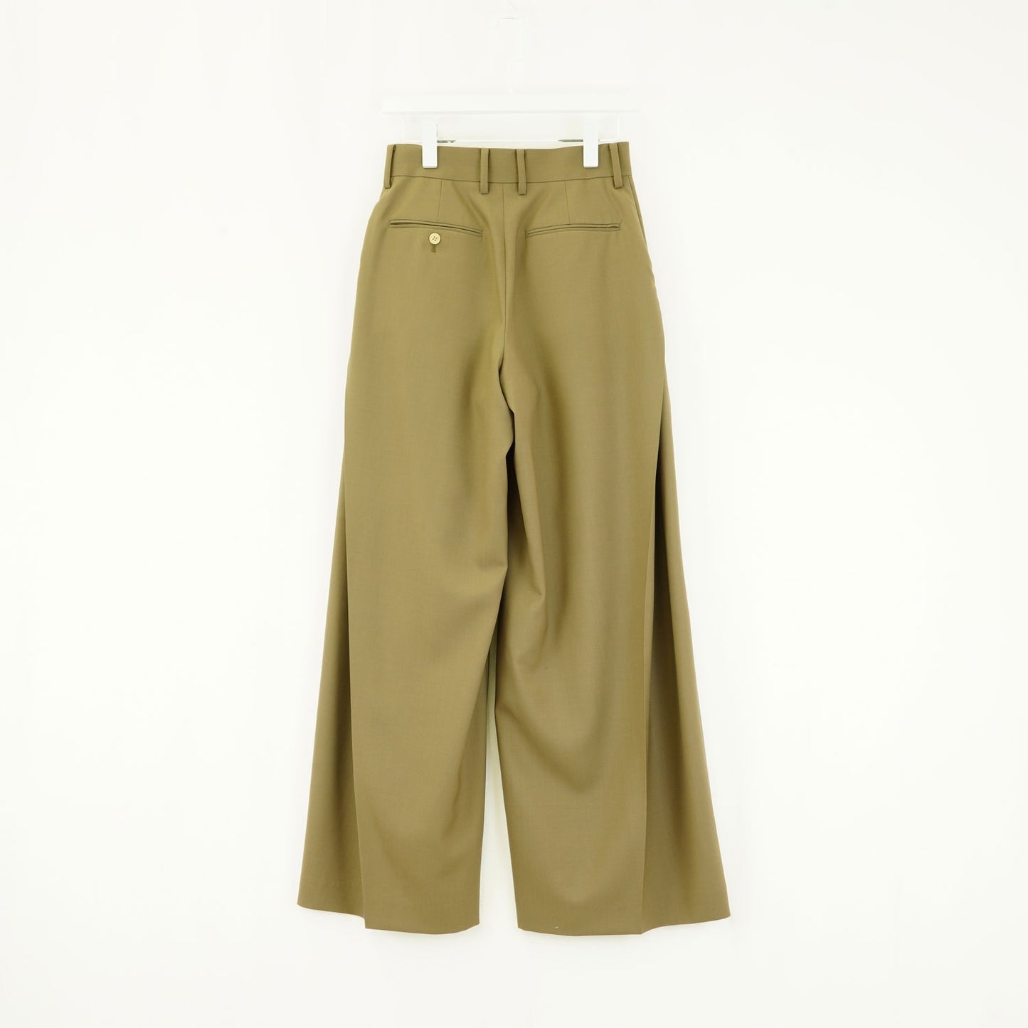 
                  
                    WOOL SIDE TUCK PANTS-BEIGE-
                  
                