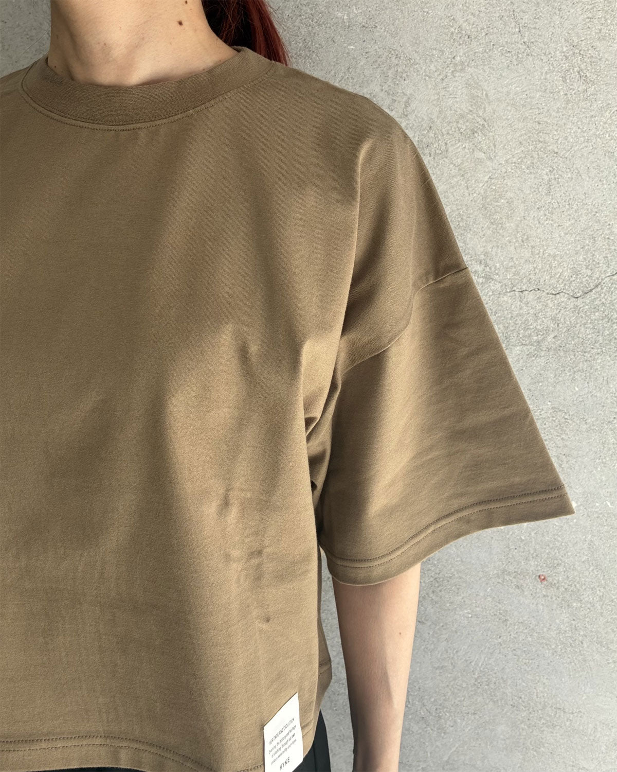 
                  
                    CROPPED SHORT-SLV TEE/BIG FIT(6.5OZ)-
                  
                
