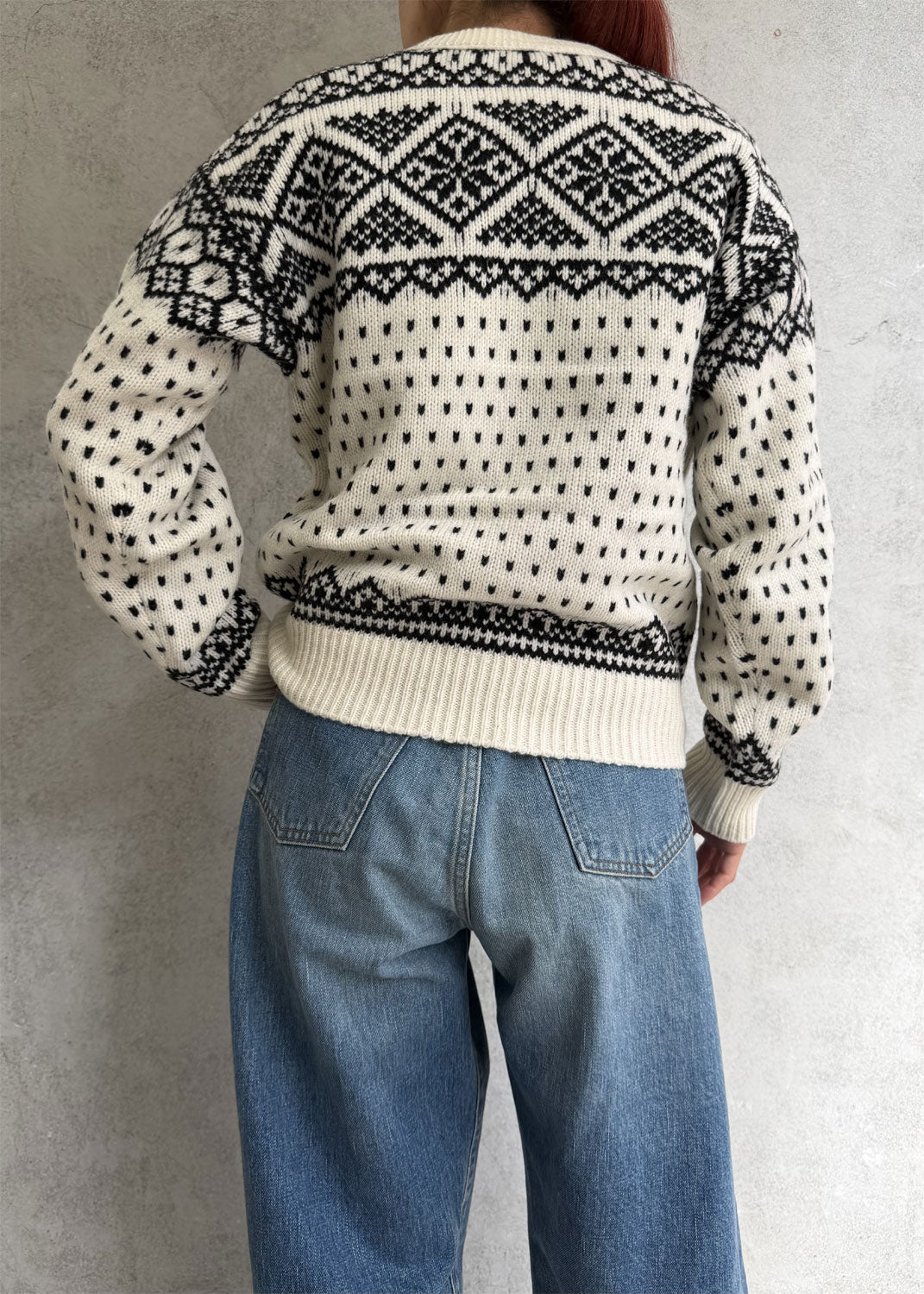 
                  
                    NORDIC WRAP SWEATER
                  
                
