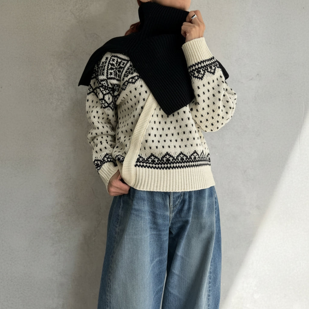 
                  
                    RIBBED NECK WARMER
                  
                