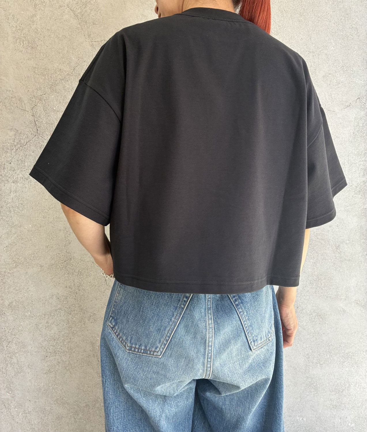 
                  
                    CROPPED SHORT-SLV TEE/BIG FIT(6.5OZ)
                  
                