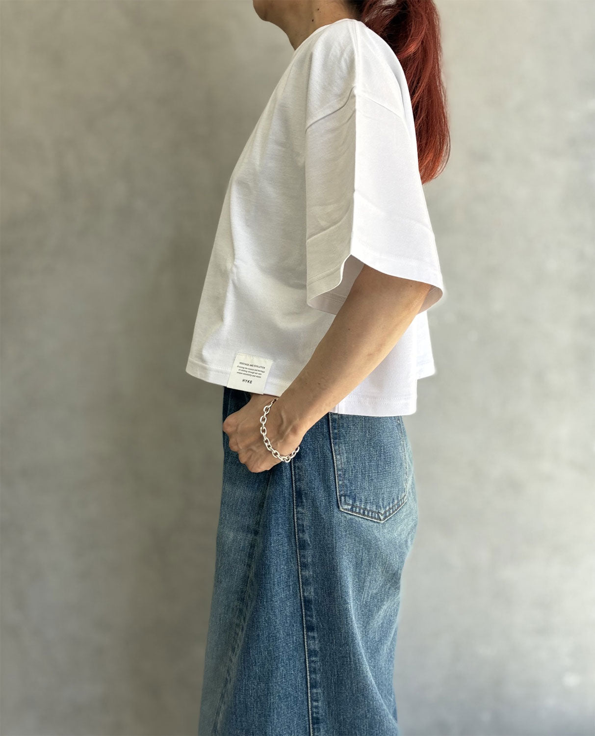 
                  
                    CROPPED SHORT-SLV TEE/BIG FIT(6.5OZ)
                  
                