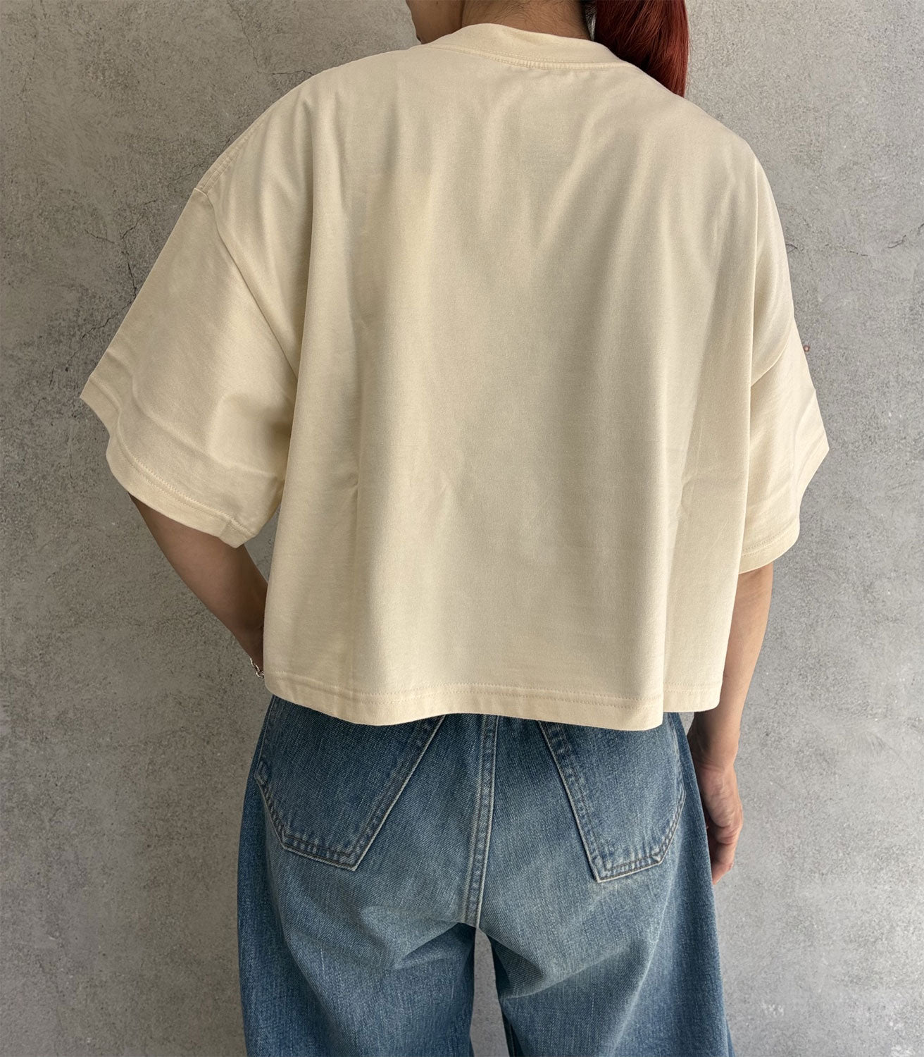 
                  
                    CROPPED SHORT-SLV TEE/BIG FIT(6.5OZ)
                  
                