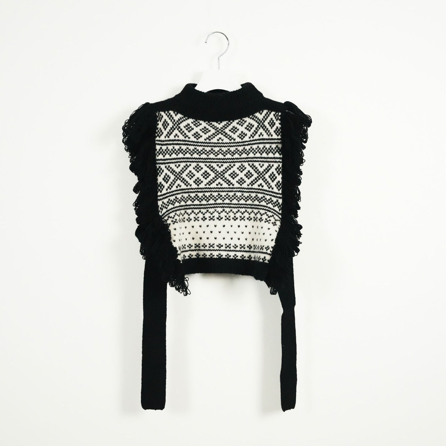 
                  
                    NORDIC FRINGE SWEATER VEST
                  
                