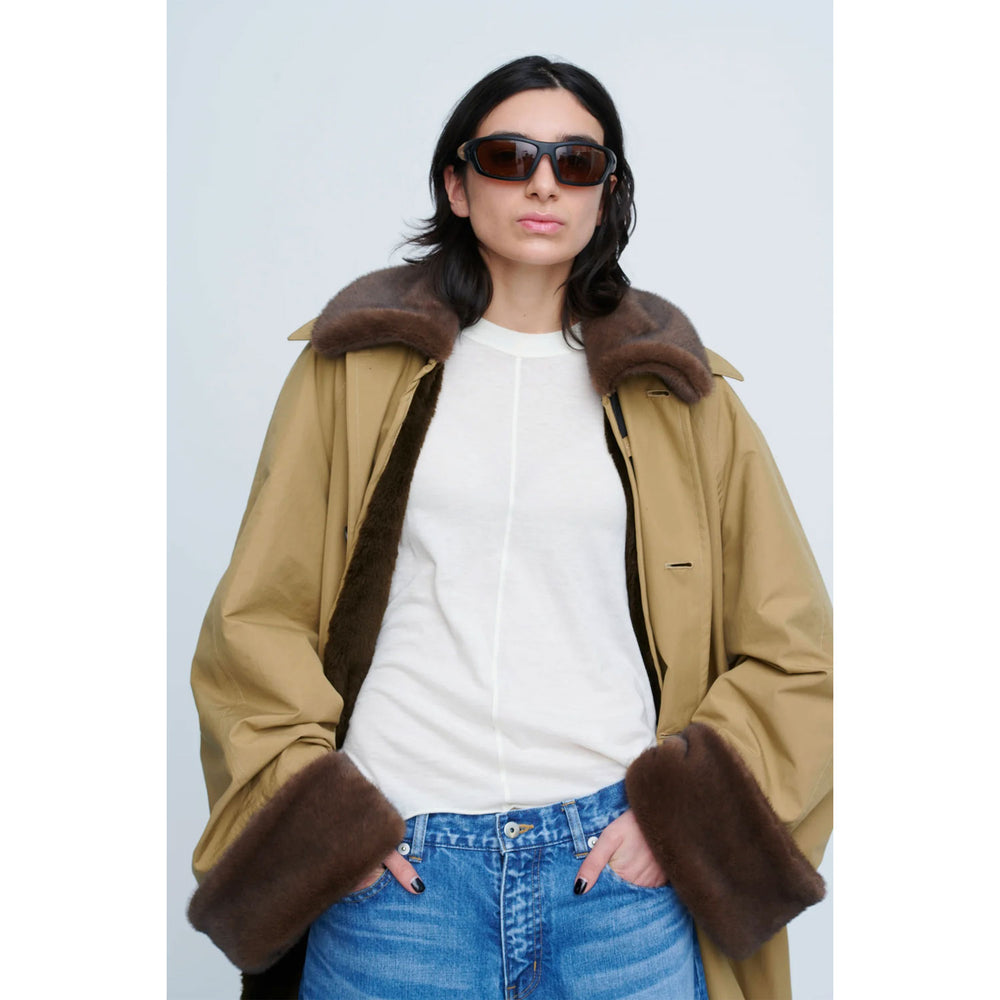 
                  
                    Cotton / Polyester Balmacaan Fur Liner
                  
                