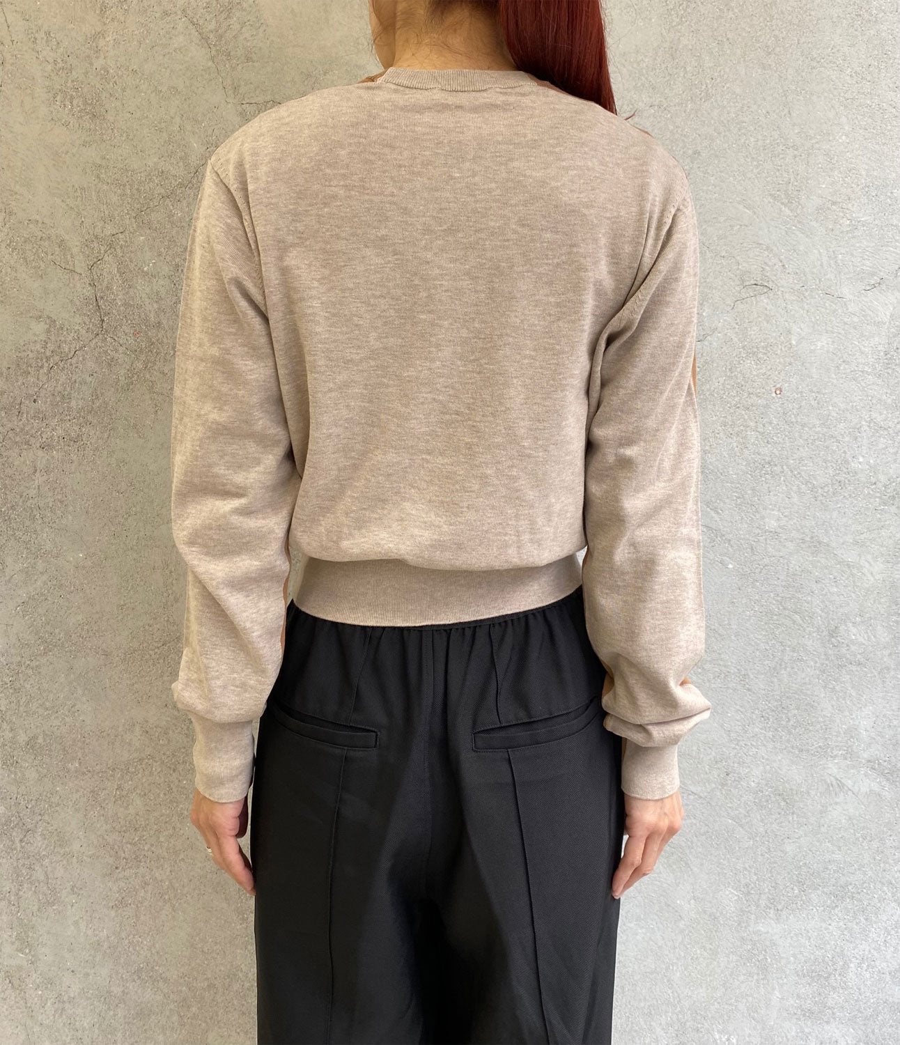 
                  
                    Cotton 16G Tight Fit Pull Over-CAMEL×LT.BEIGE-
                  
                