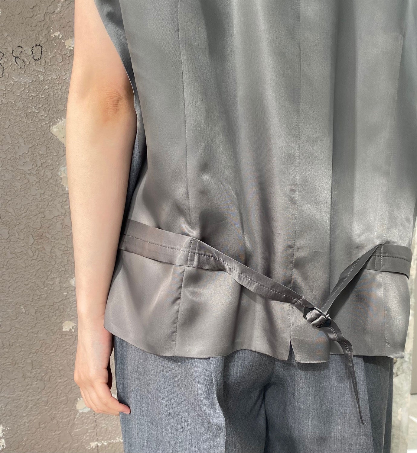 
                  
                    Wool Over Size Gilet-MD GREY-
                  
                