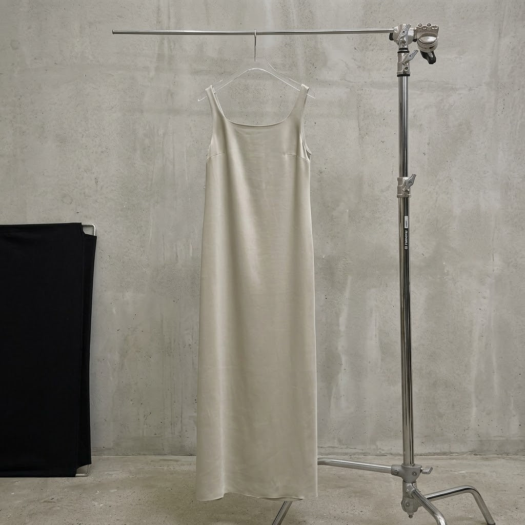 
                  
                    Squareneck Satin Dress
                  
                