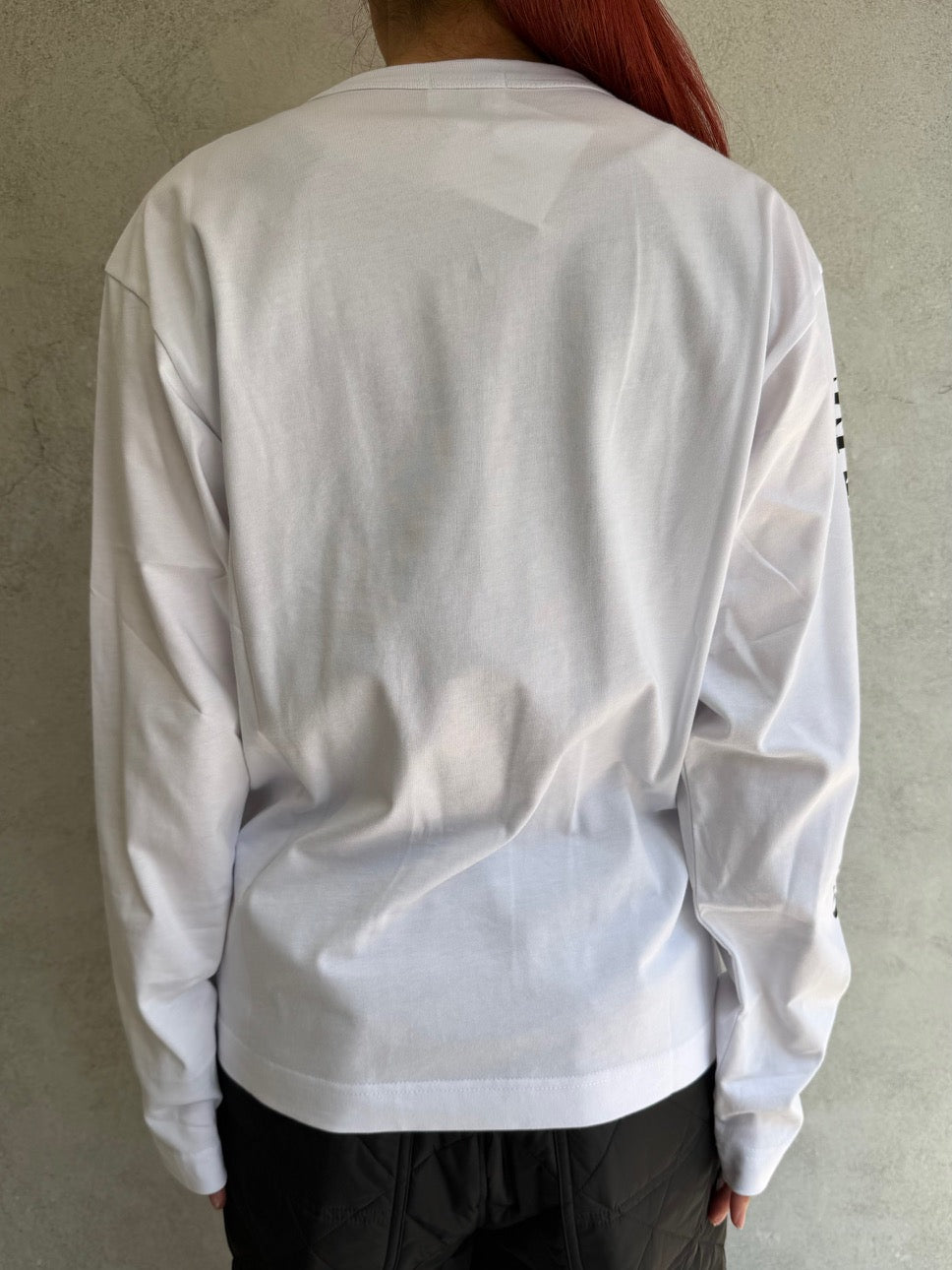 
                  
                    UNISEX PRINT ON SLEEVE LONGSLEEVE TEE
                  
                