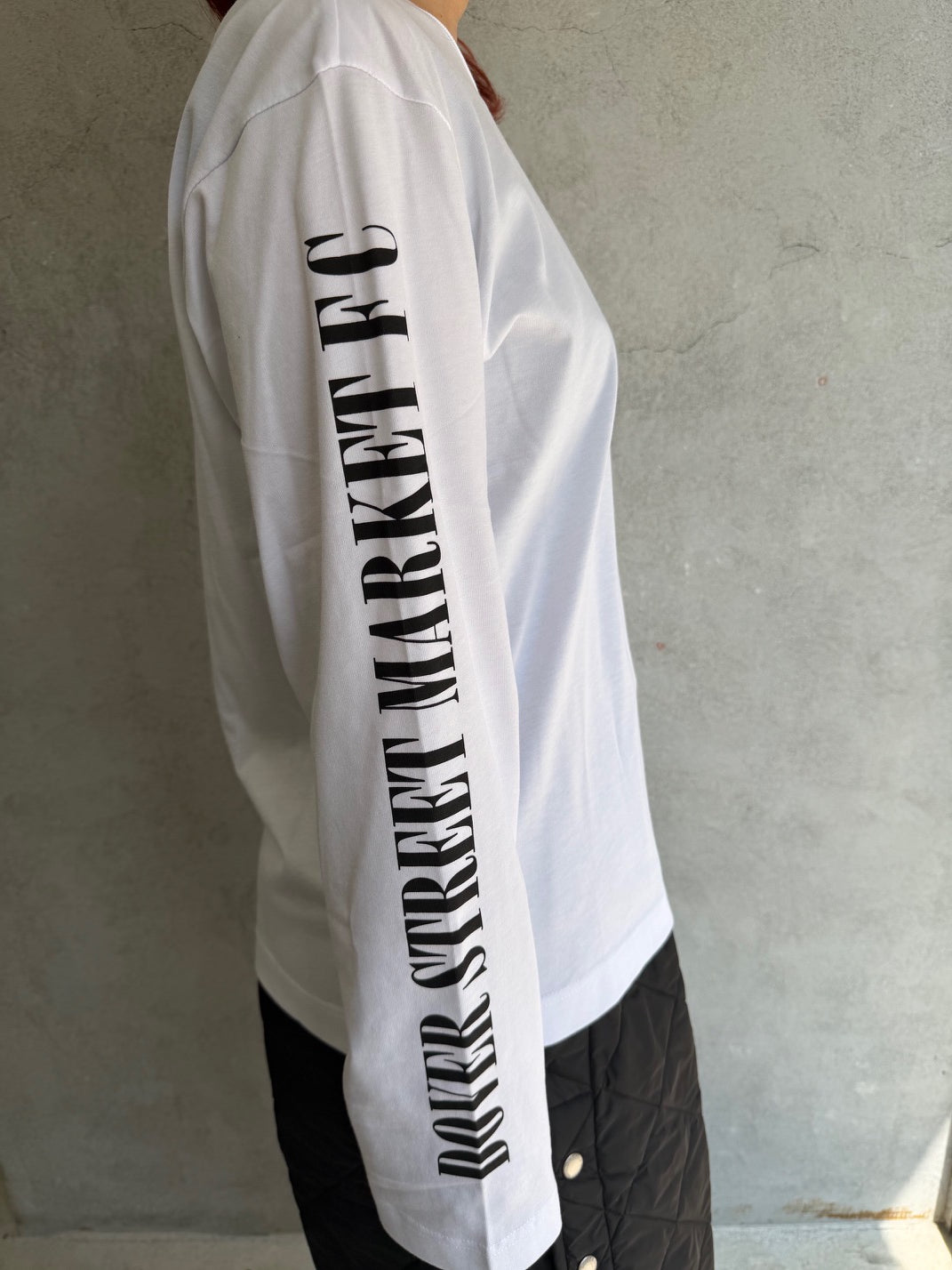 
                  
                    UNISEX PRINT ON SLEEVE LONGSLEEVE TEE
                  
                