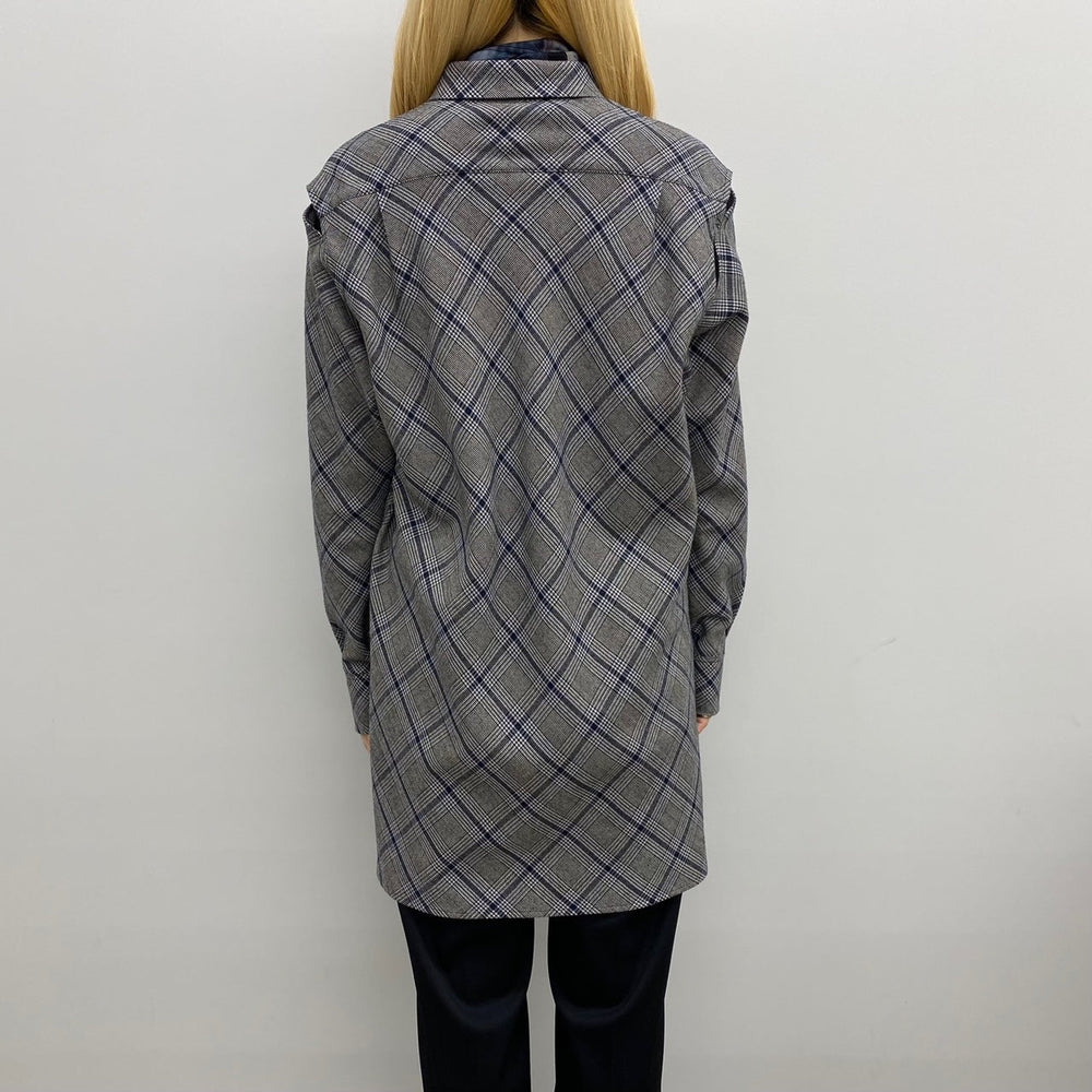
                  
                    【Y's】WOOL HOUNDSTOOTH CHECK DECONSTRUCTED SLEEVE DETAIL SHIRT
                  
                