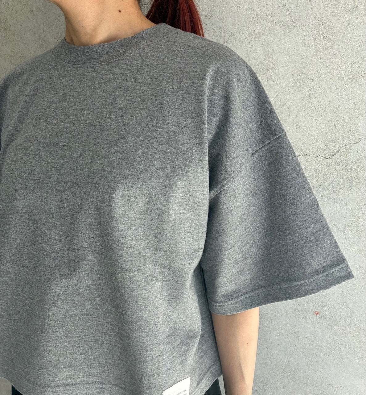 
                  
                    CROPPED SHORT-SLV TEE/BIG FIT(6.5OZ)
                  
                