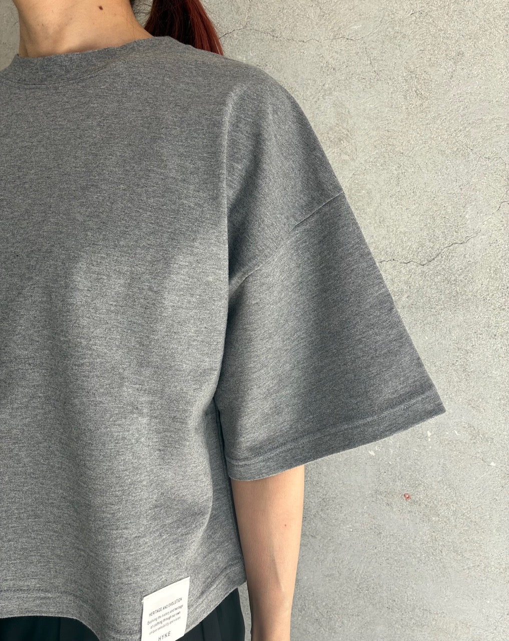 
                  
                    CROPPED SHORT-SLV TEE/BIG FIT(6.5OZ)-
                  
                