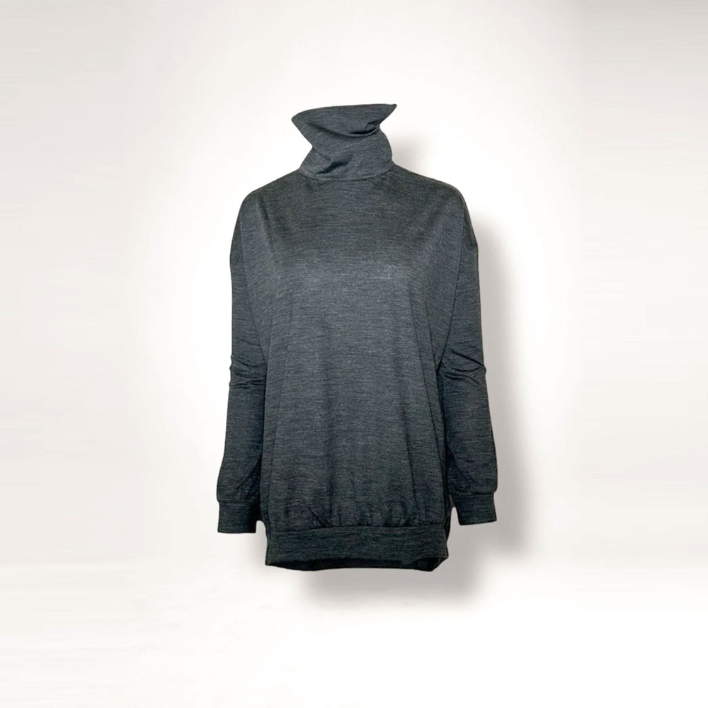 IVA NARROW SLEEVE HIGH-NECK