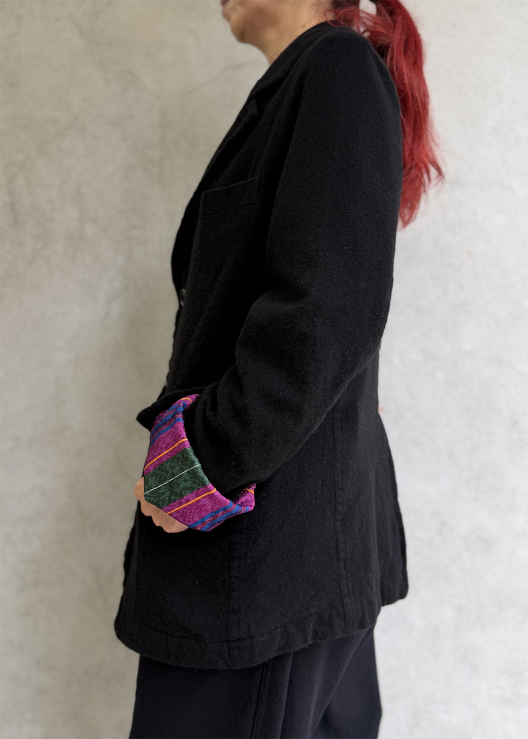 
                  
                    Boiled Wool 3-Button Jacket
                  
                