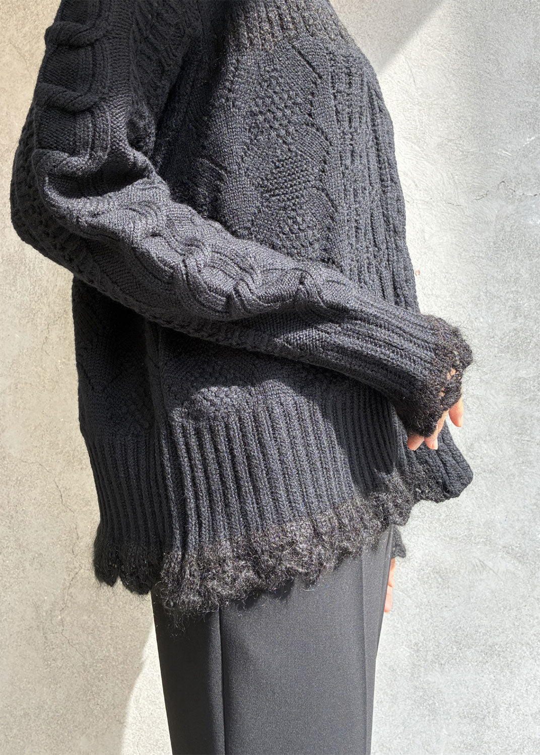 
                  
                    Wool Cable Knit Cardigan
                  
                