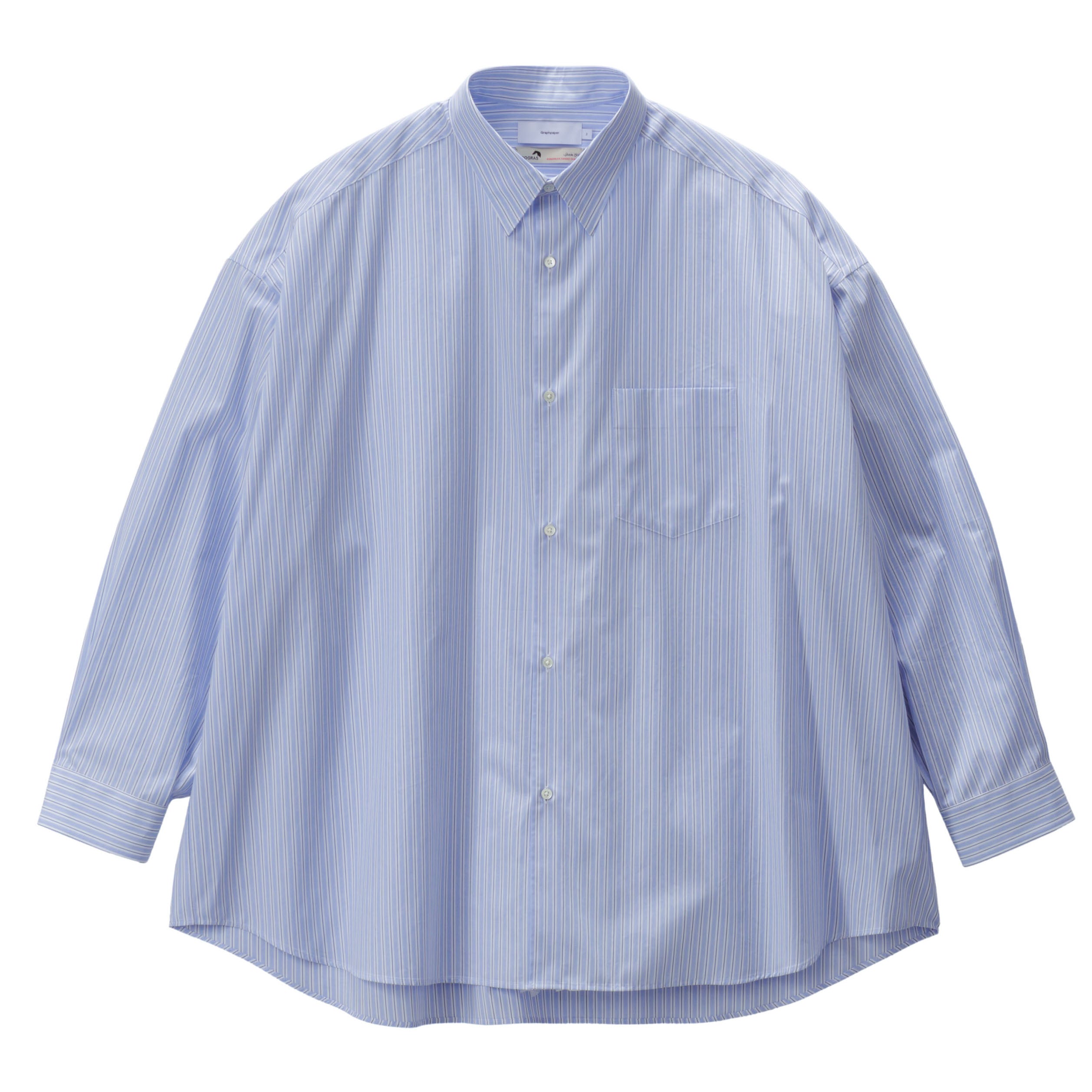 Broad S/S Oversized Regular Collar シャツ 1 Graphpaper (グラフペーパー) Broad S/S Oversized Regular