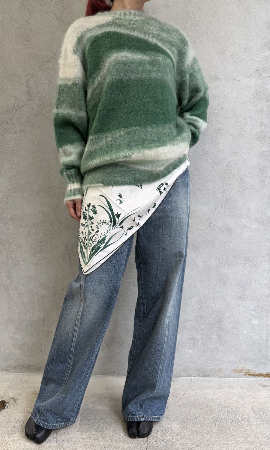 
                  
                    Hand Printed Silk Scarf
                  
                