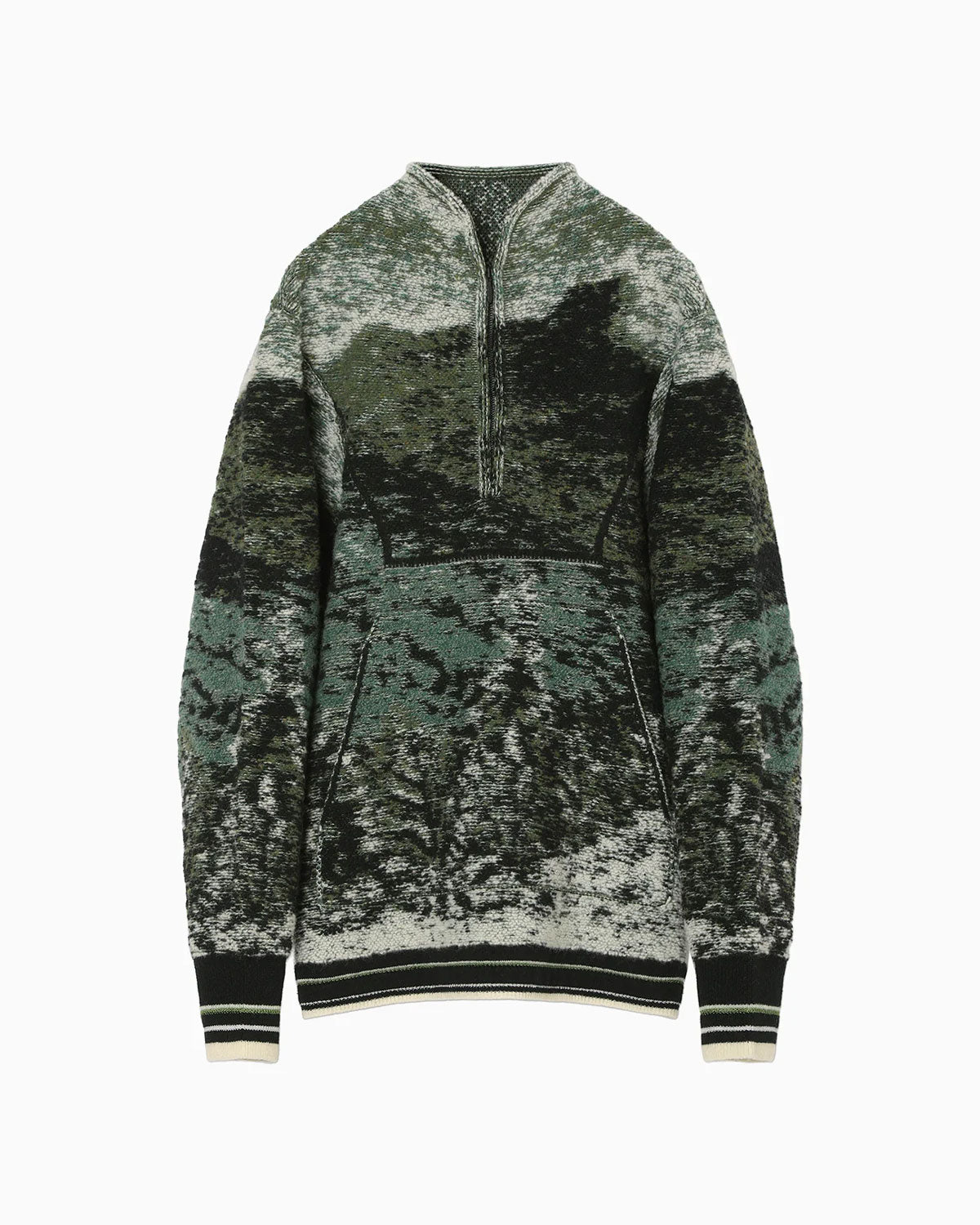 
                  
                    Pile Jacquard Half Zip Knit Top
                  
                