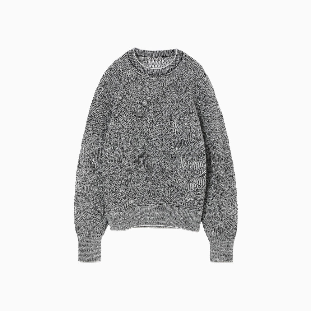 Shimmering Knit Top - black- – OBLIGE
