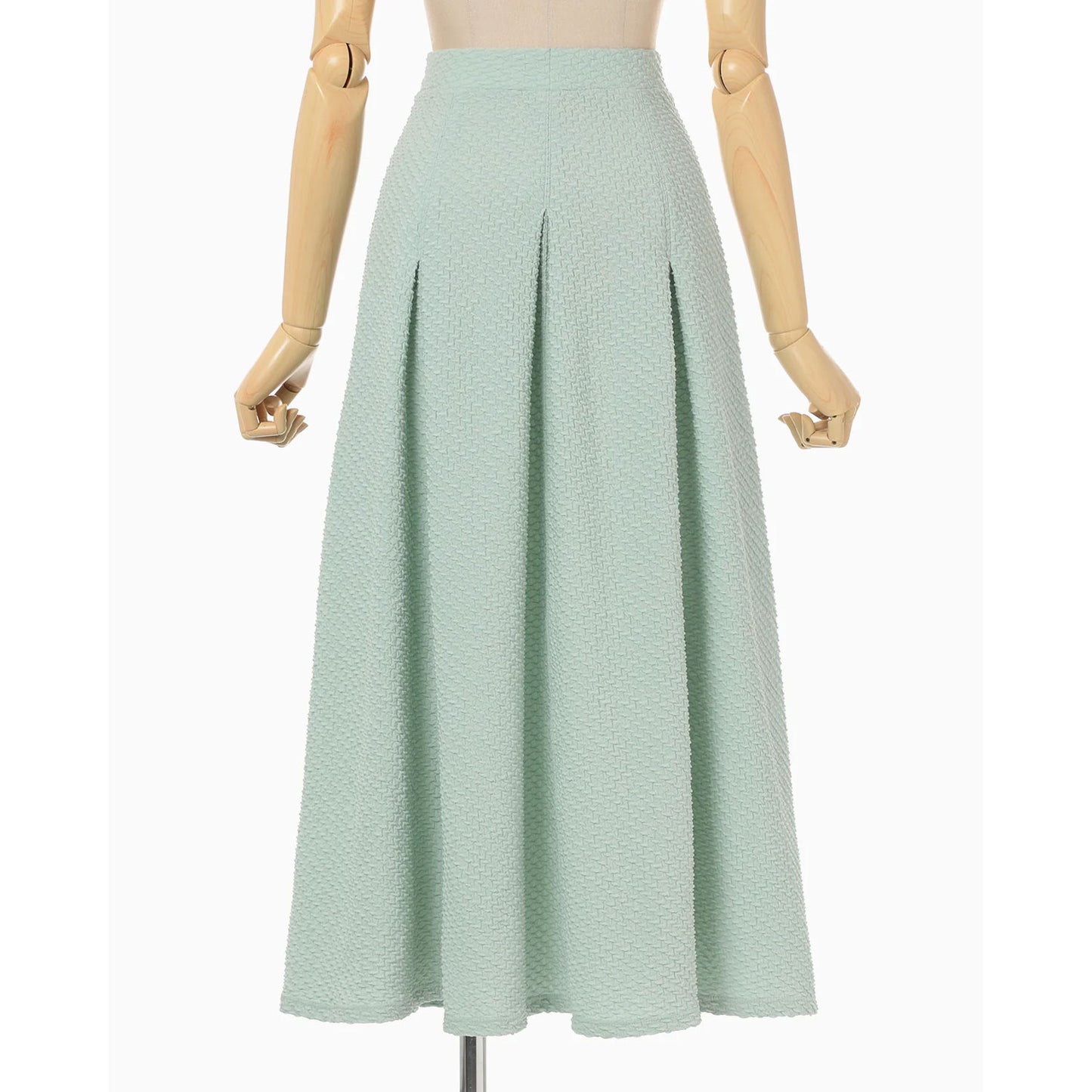 
                  
                    Shirring Jersey Jacquard Flare Skirt - light blue
                  
                