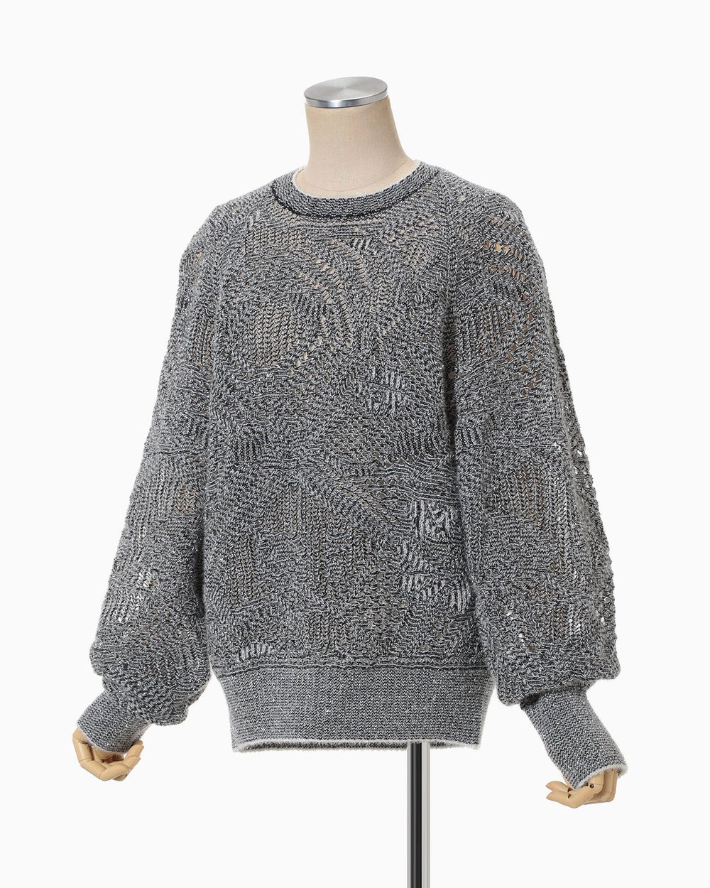 Shimmering Knit Top - black- – OBLIGE