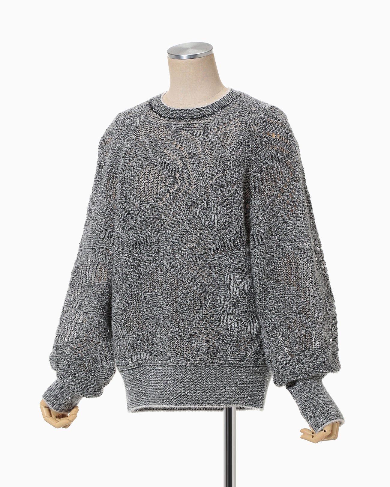 
                  
                    Shimmering Knit Top - light blue-
                  
                