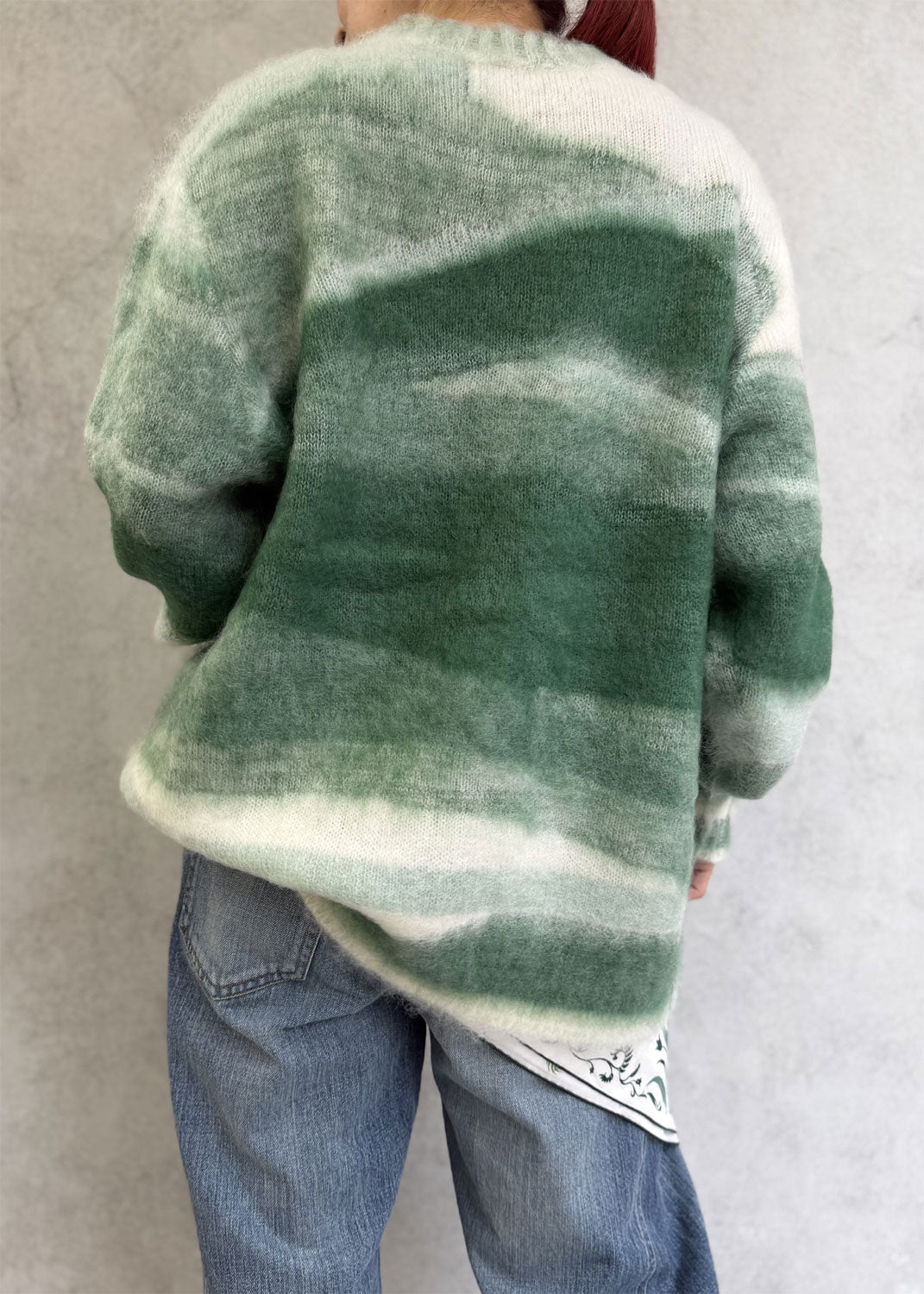 
                  
                    Wool Mohair Crew Neck Knit Top
                  
                