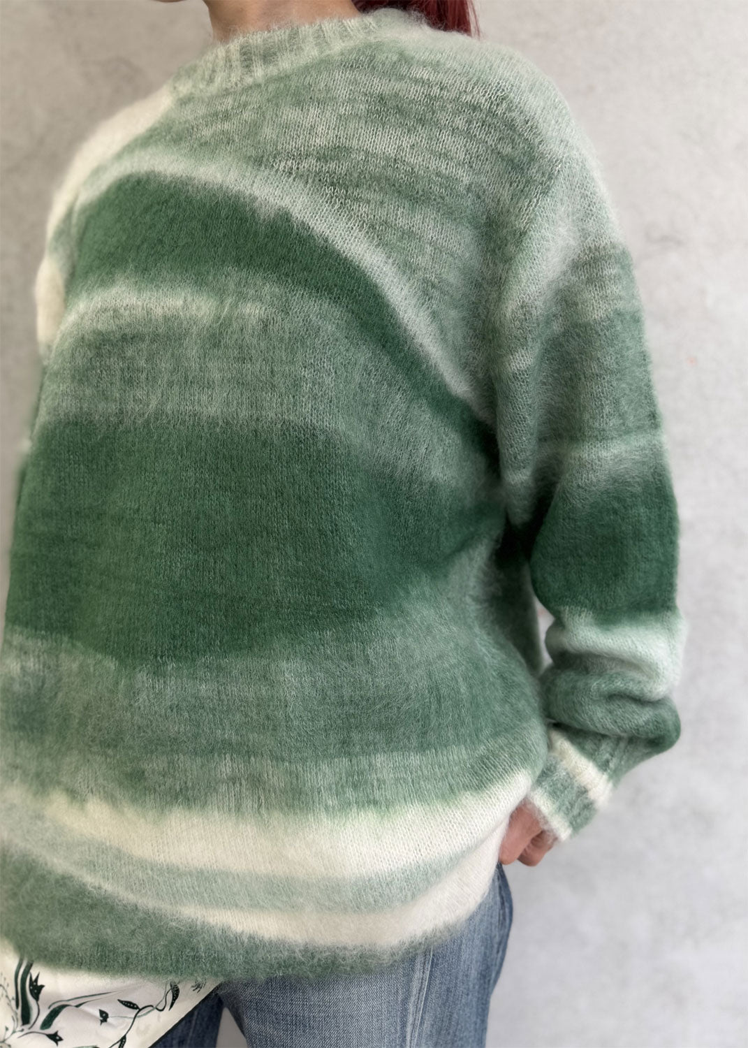 
                  
                    Wool Mohair Crew Neck Knit Top
                  
                