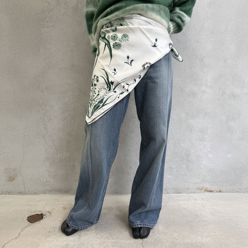 
                  
                    Hand Printed Silk Scarf
                  
                