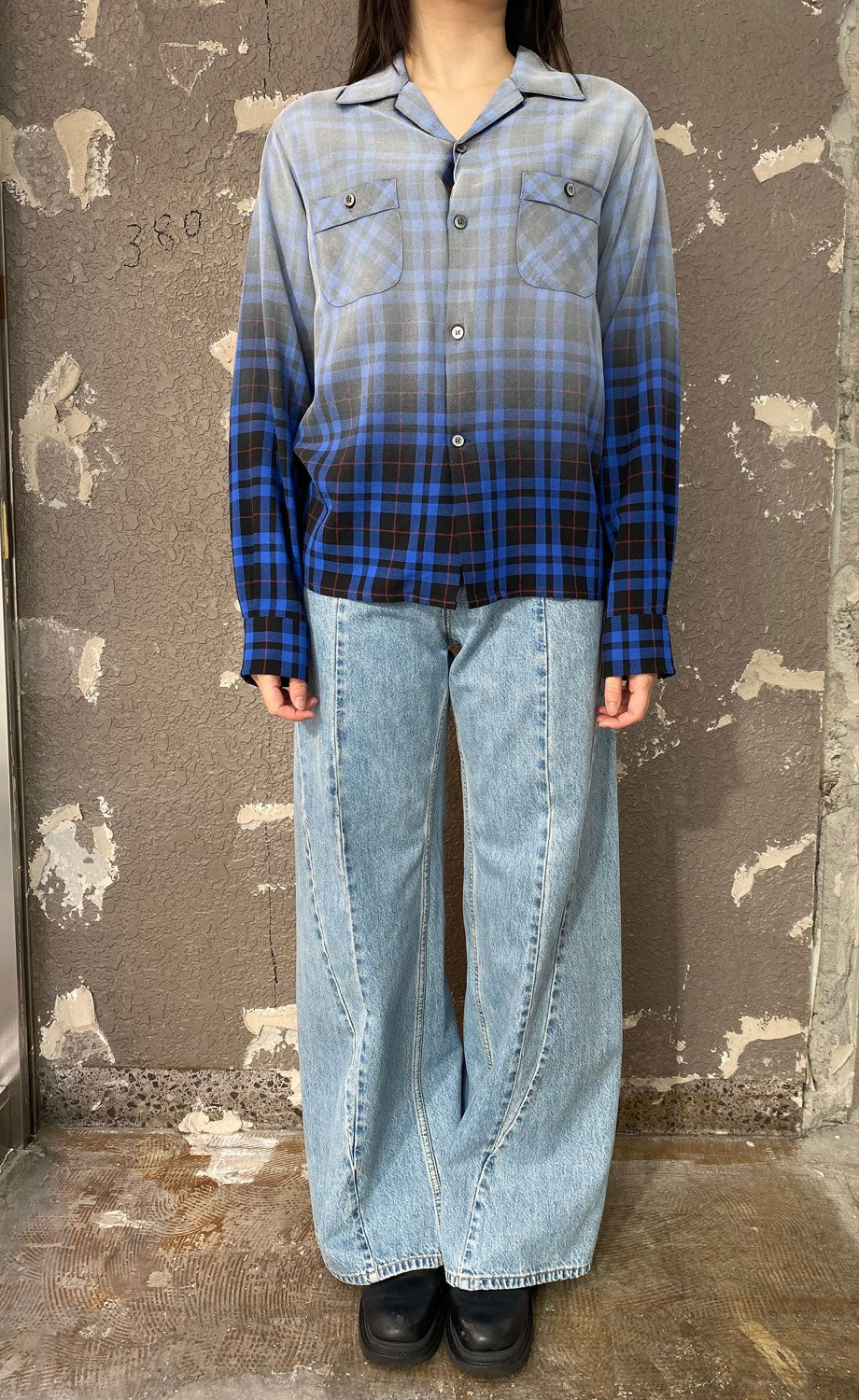 
                  
                    Faded check shirt
                  
                