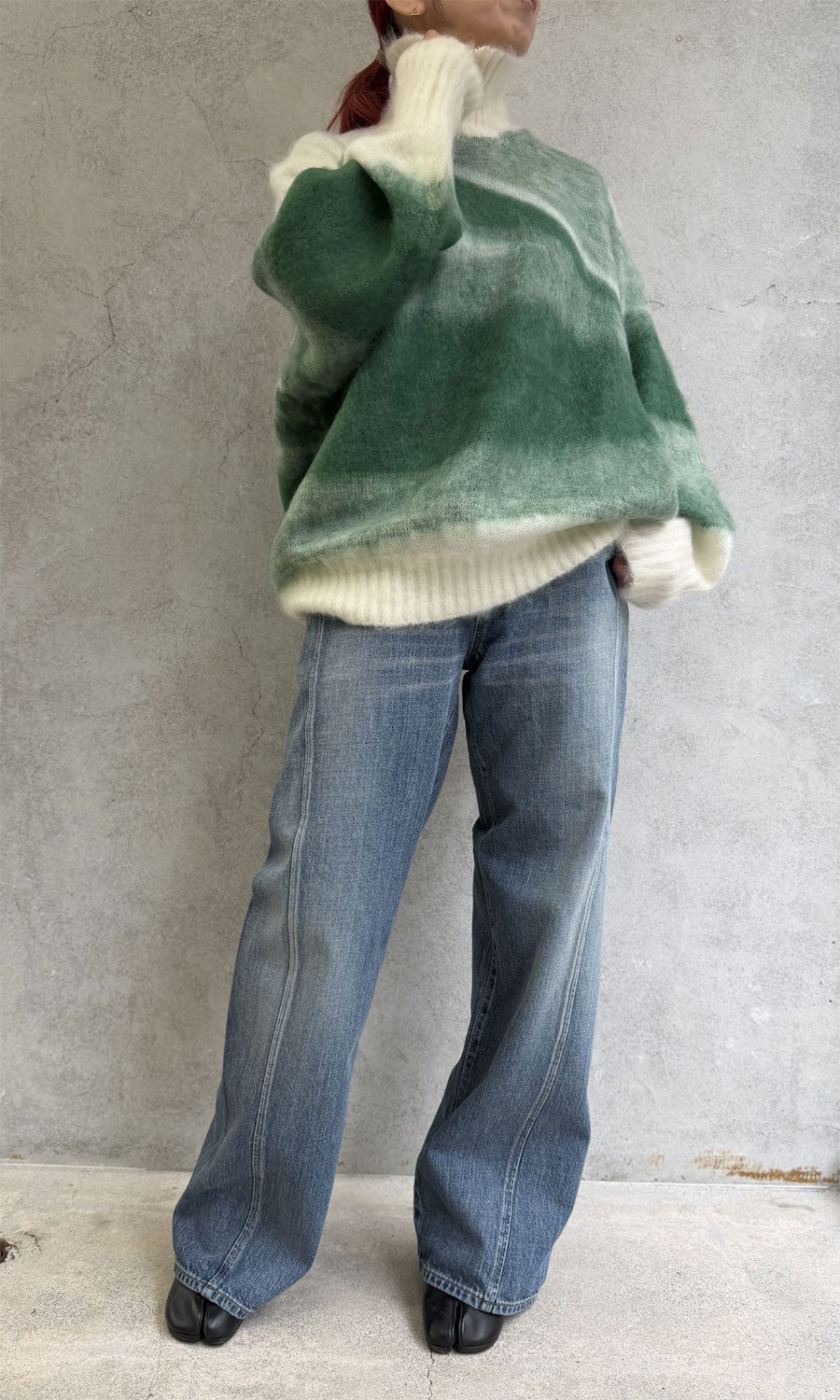 
                  
                    Wool Mohair High Neck Knit Top
                  
                