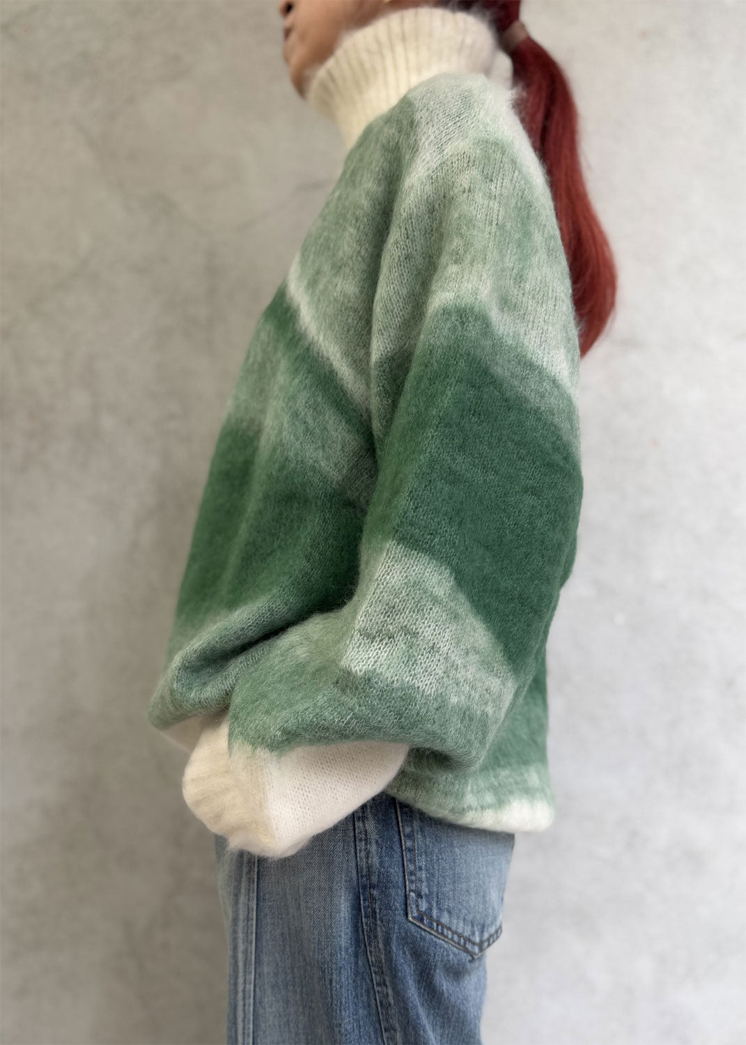 
                  
                    Wool Mohair High Neck Knit Top
                  
                