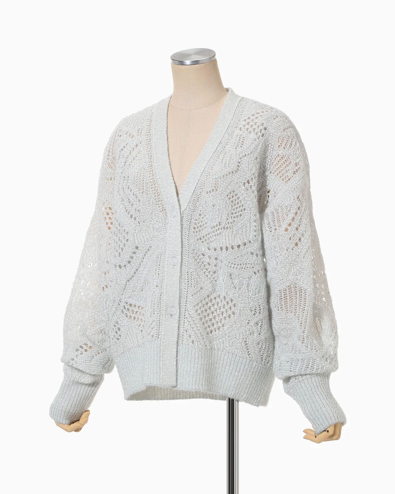 
                  
                    Shimmering Knit Cardigan - light blue
                  
                