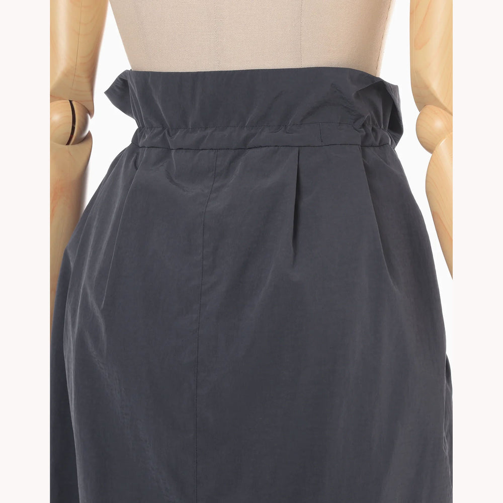 スカート Split Yarn High Waisted Drawstring Skirt Split Yarn High Waisted Drawstring Skirt - black- – OBLIGE