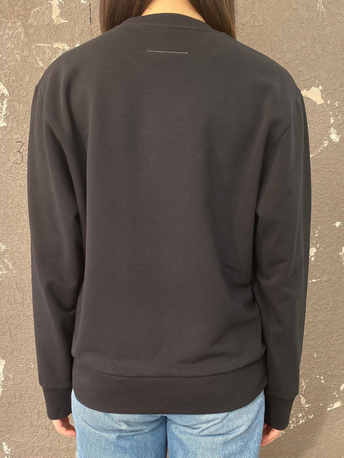 
                  
                    spray print sweatshirt-Black-
                  
                