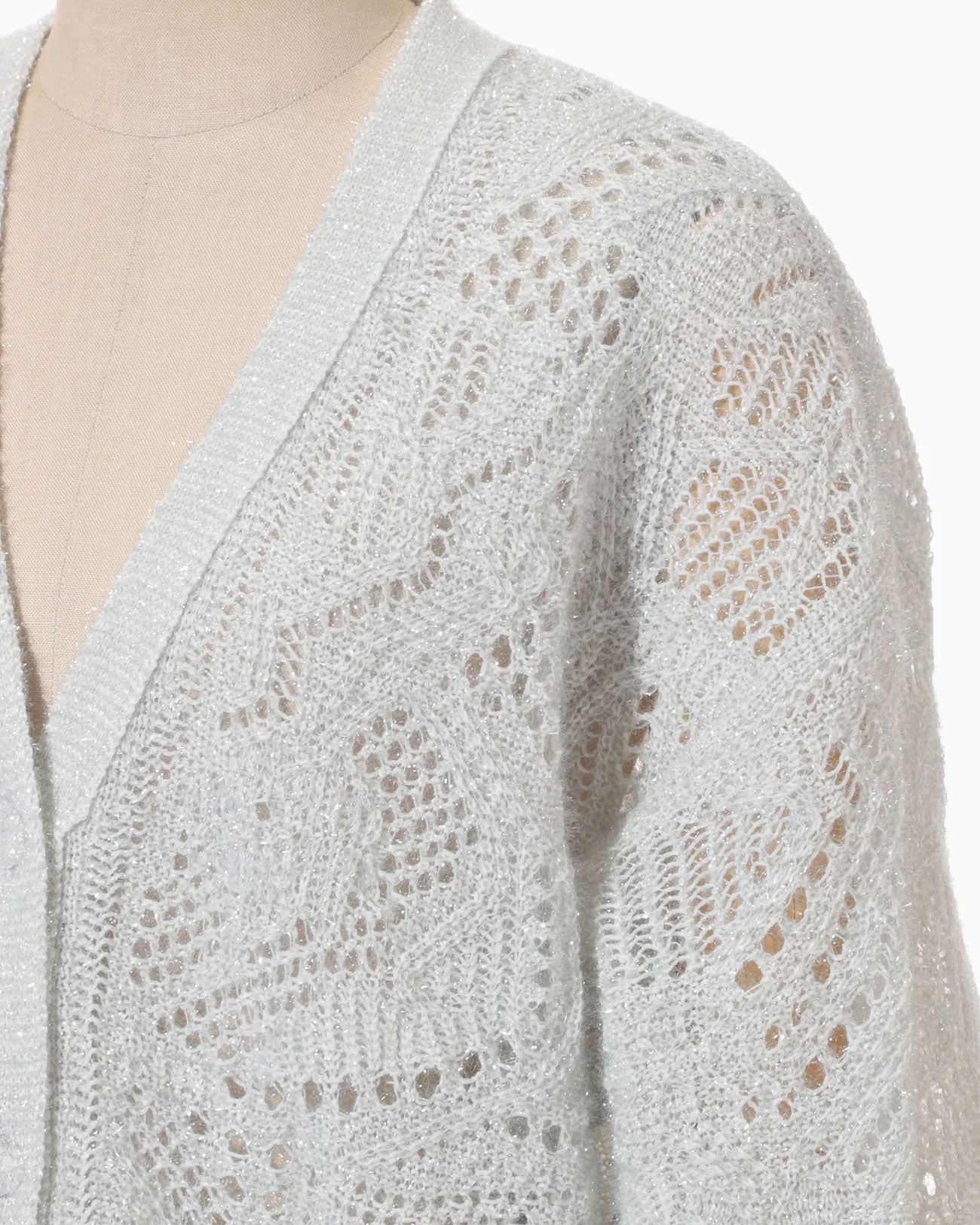 
                  
                    Shimmering Knit Cardigan - light blue
                  
                
