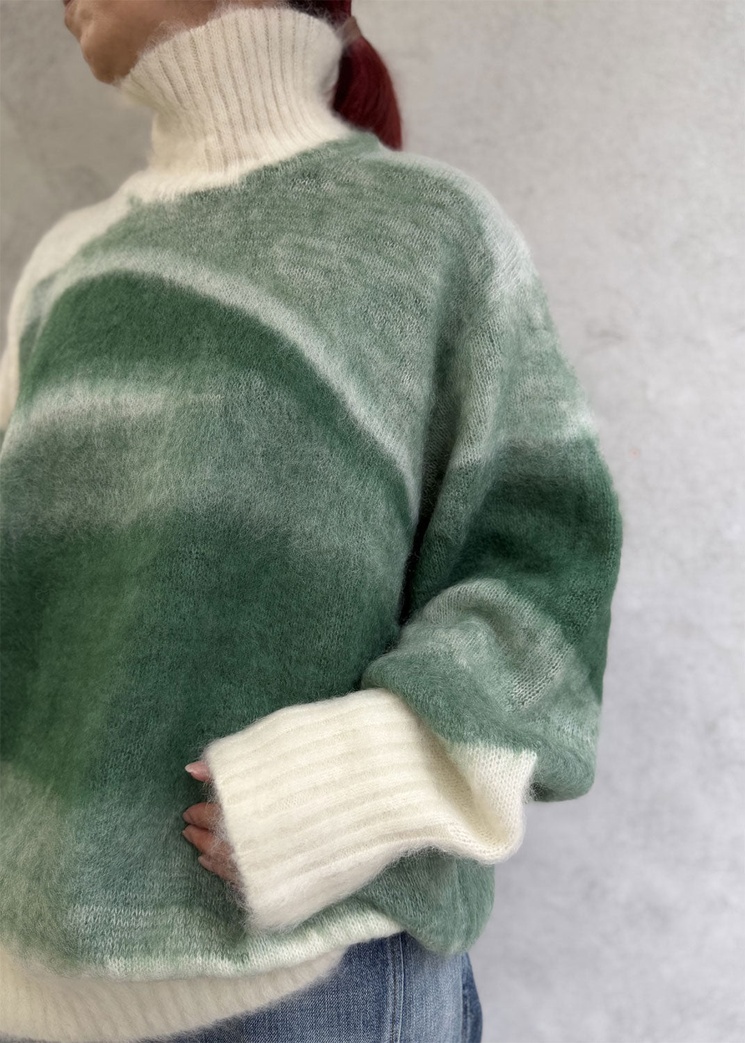 
                  
                    Wool Mohair High Neck Knit Top
                  
                