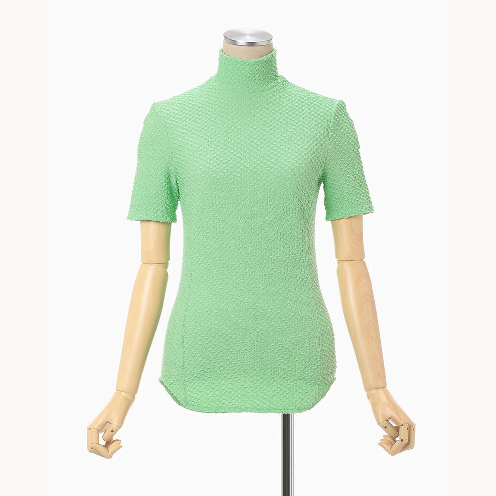 トップス Shirring Jersey Jacquard High Neck Top 182708008_o11.jpg?