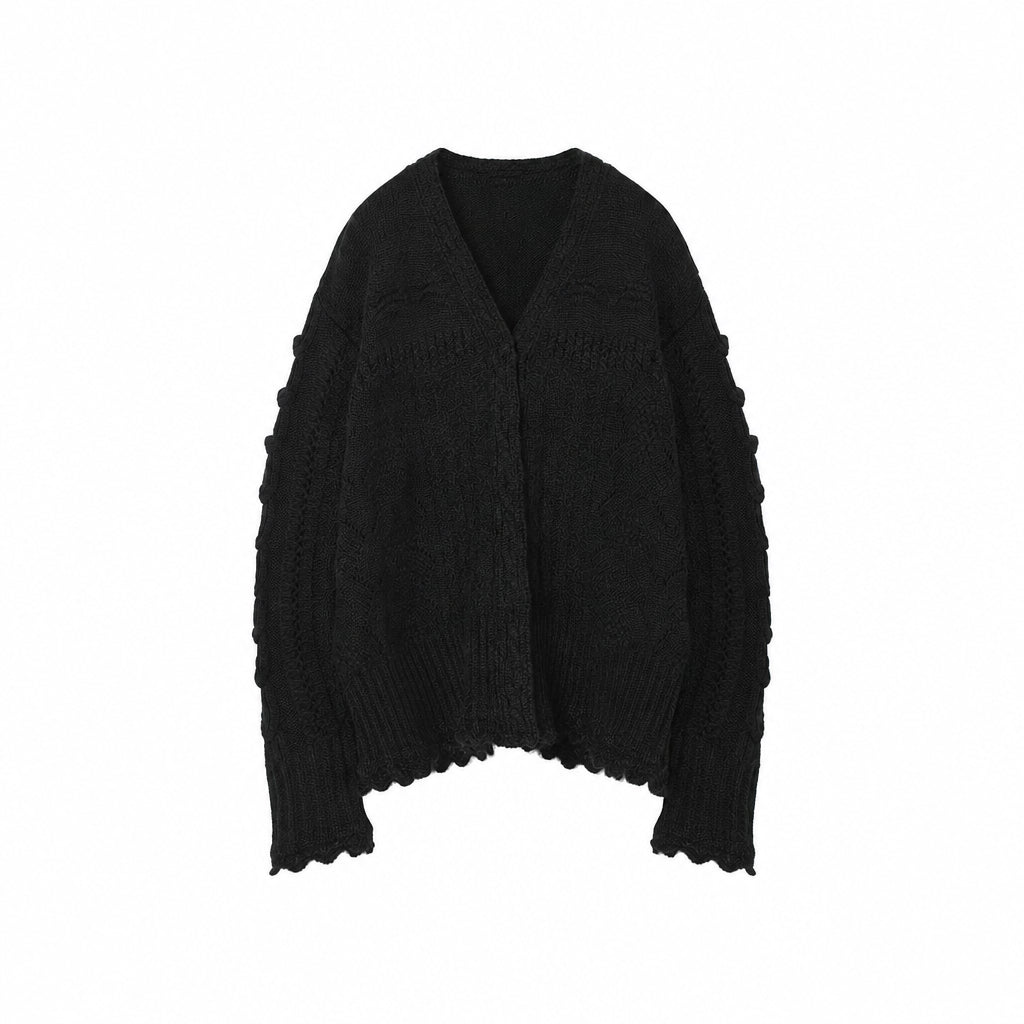 
                  
                    Wool Cable Knit Cardigan
                  
                