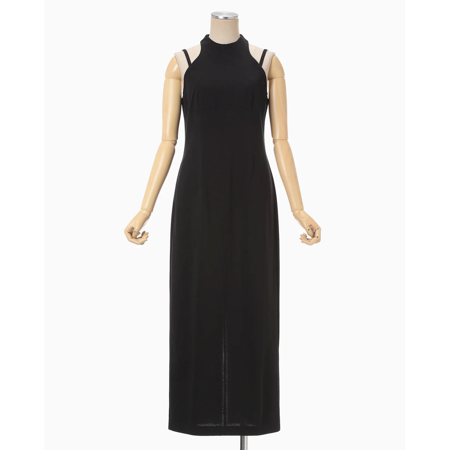 
                  
                    Cotton Jersey Halter Neck Dress - black
                  
                