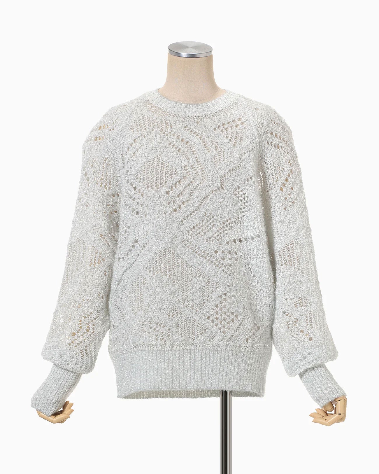 
                  
                    Shimmering Knit Top - light blue-
                  
                