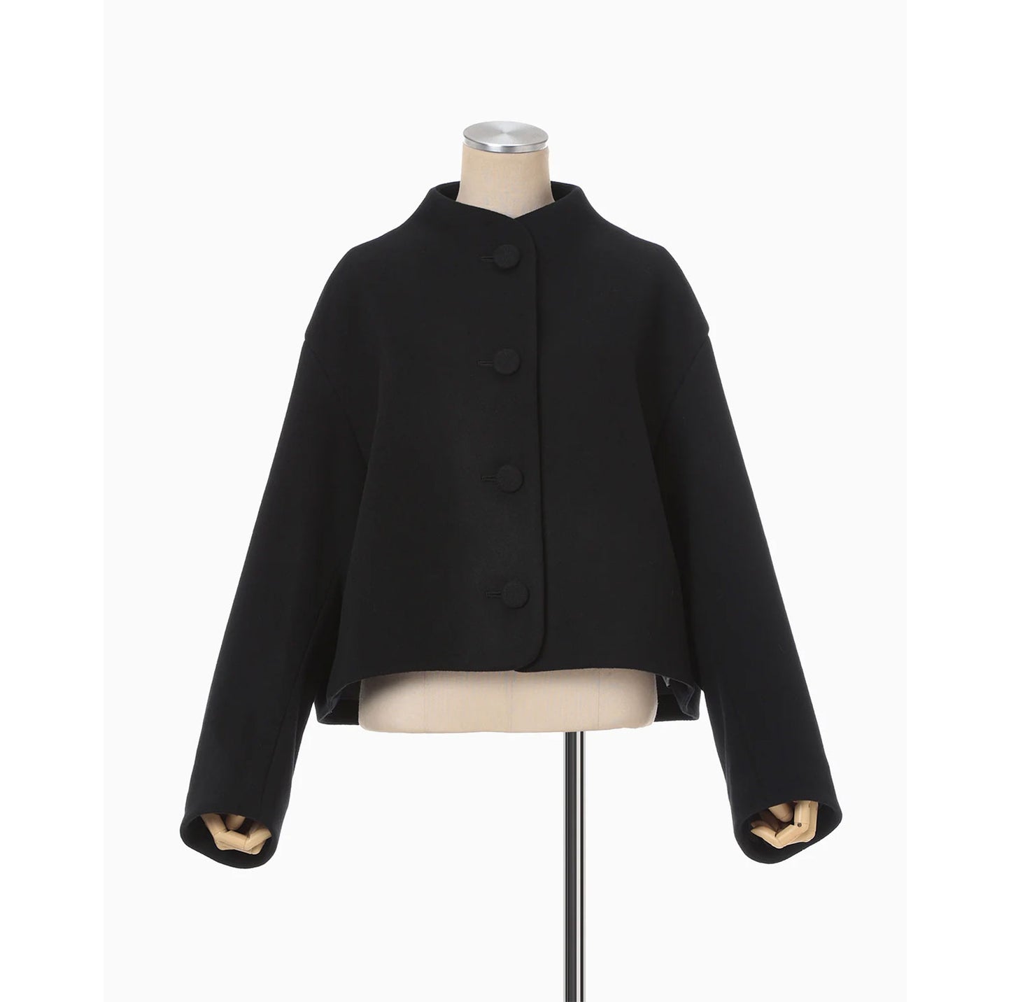 
                  
                    Wool Melton Short Cort - black
                  
                